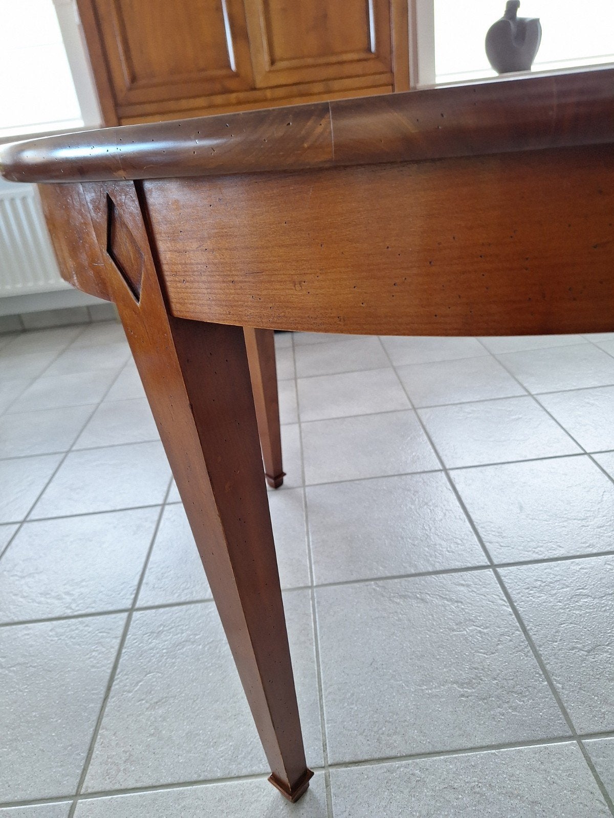 eettafel massief kerselaar, verlengbaar, Enlèvement