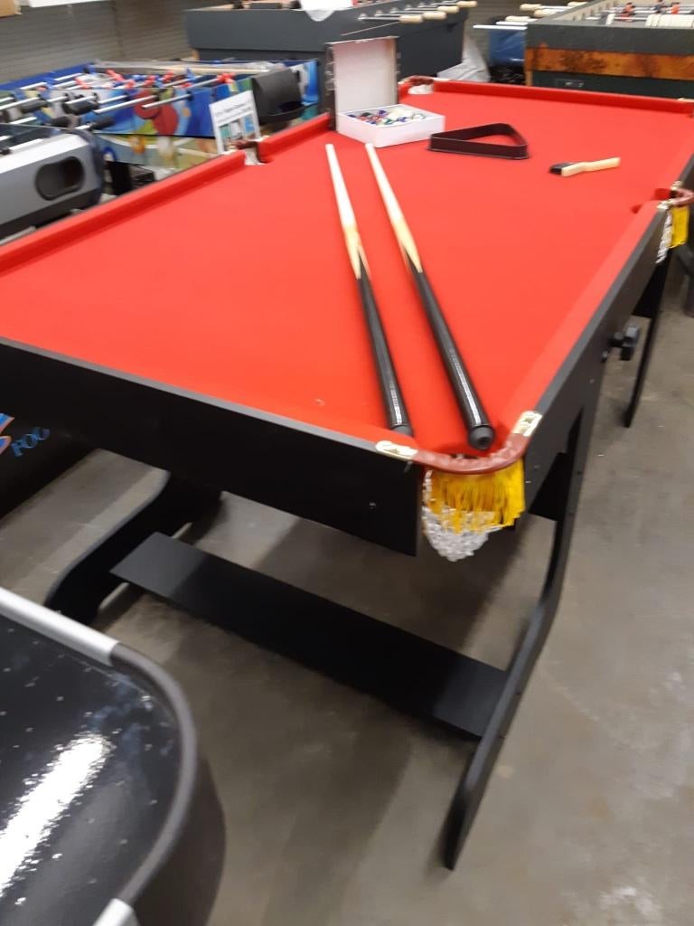 Pooltafel - 6ft opklapbaar 199, Sport en Fitness, Biljarten en Poolen, Ophalen, Nieuw, Pooltafel