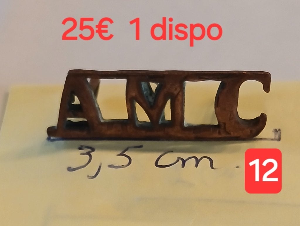 WWI Army Medical Corps Great Britain insigne pattes de col, Collections, Objets militaires | Général, Autres, Enlèvement ou Envoi