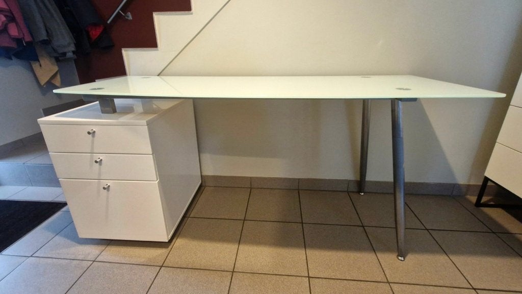 elegante bureau tafel, Huis en Inrichting, Bureaus, Ophalen, Gebruikt, 150 cm, 55 cm