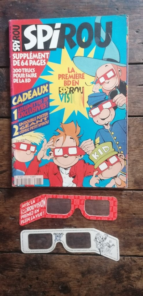 Spirou : lunettes 3D (+ cadeaux)., Plusieurs BD, Comme neuf, Divers auteurs, Envoi