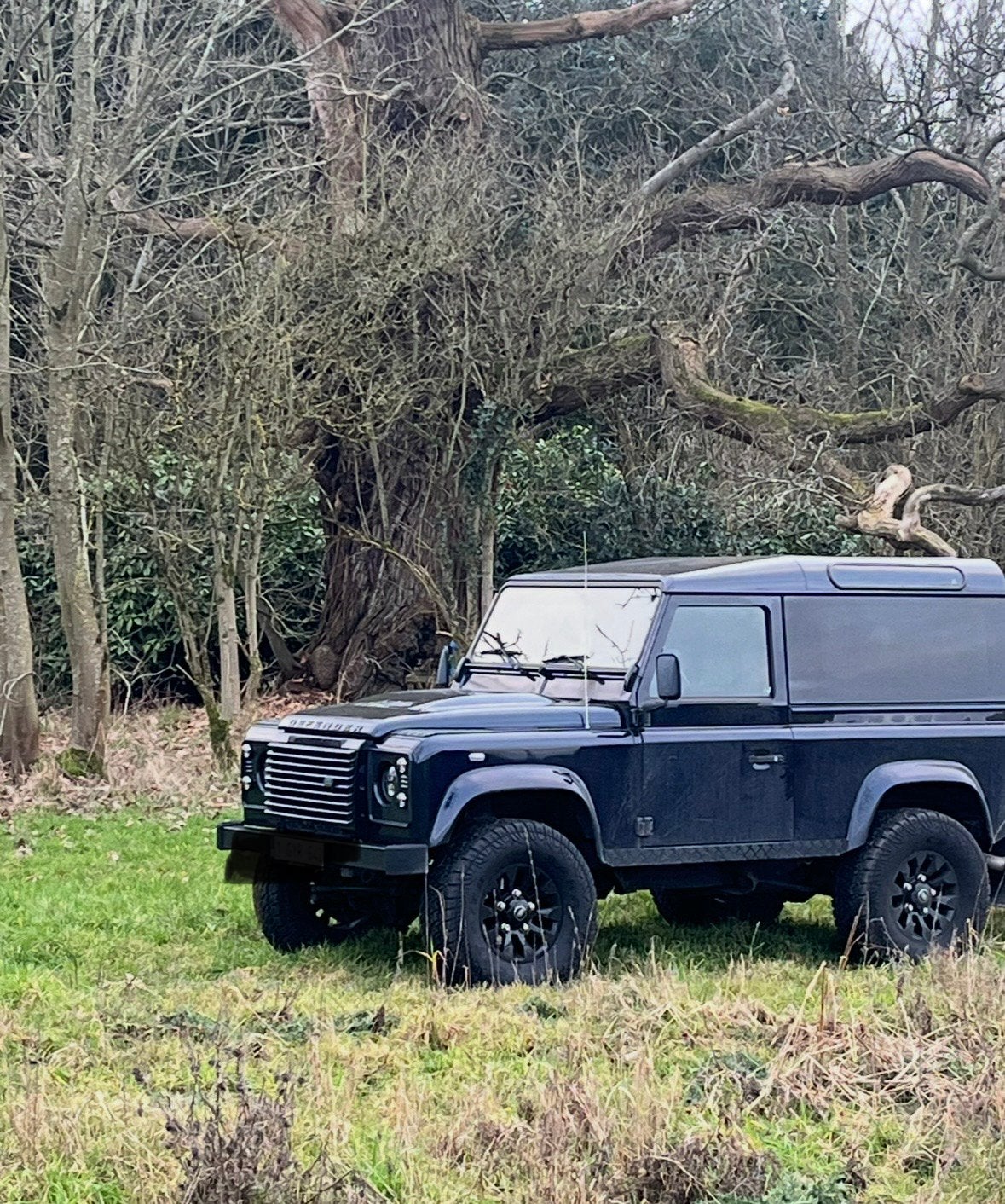 Defender 90 2.4 TD4, Autos, Achat, Bleu, Defender, Diesel