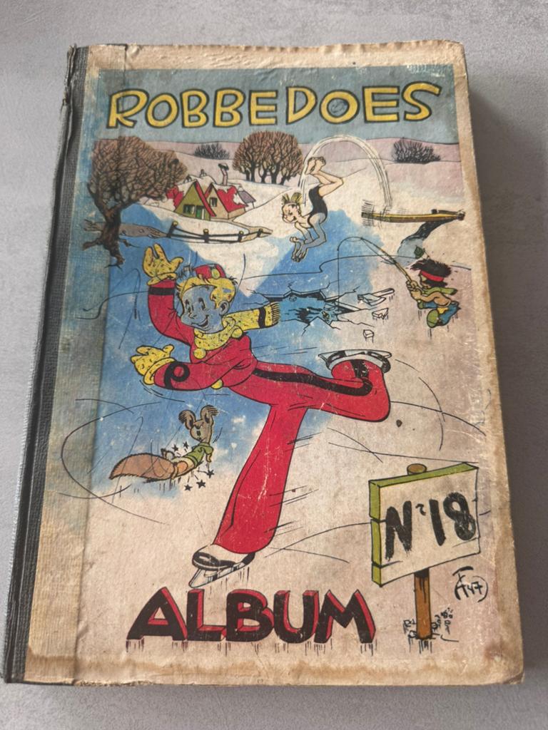 Robbedoes vintage album 18 (1946), Eén stripboek, Ophalen of Verzenden, Gelezen