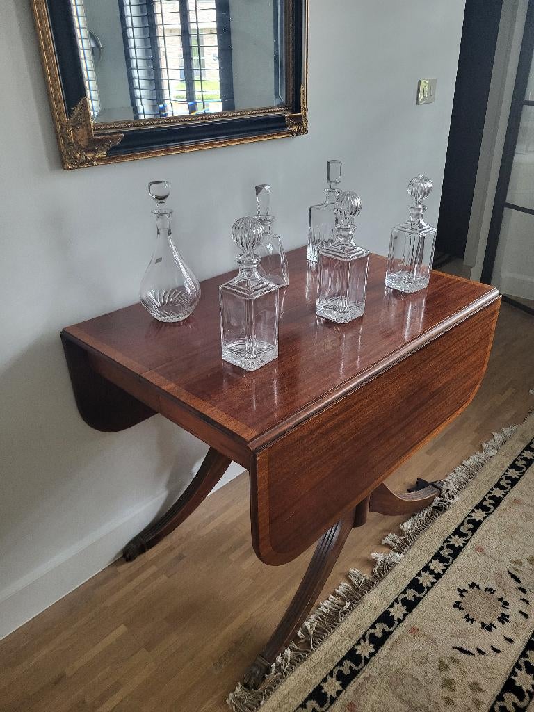 Antiek Mahonie gate-leg tafel, Ophalen