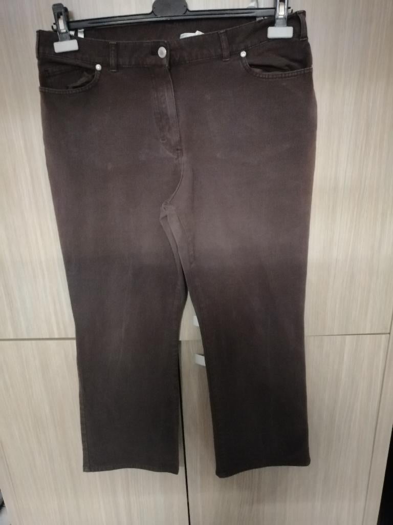 bruine katoenen broek MS MODE mt 46, Bruin, Ophalen of Verzenden, MS Mode, Gedragen