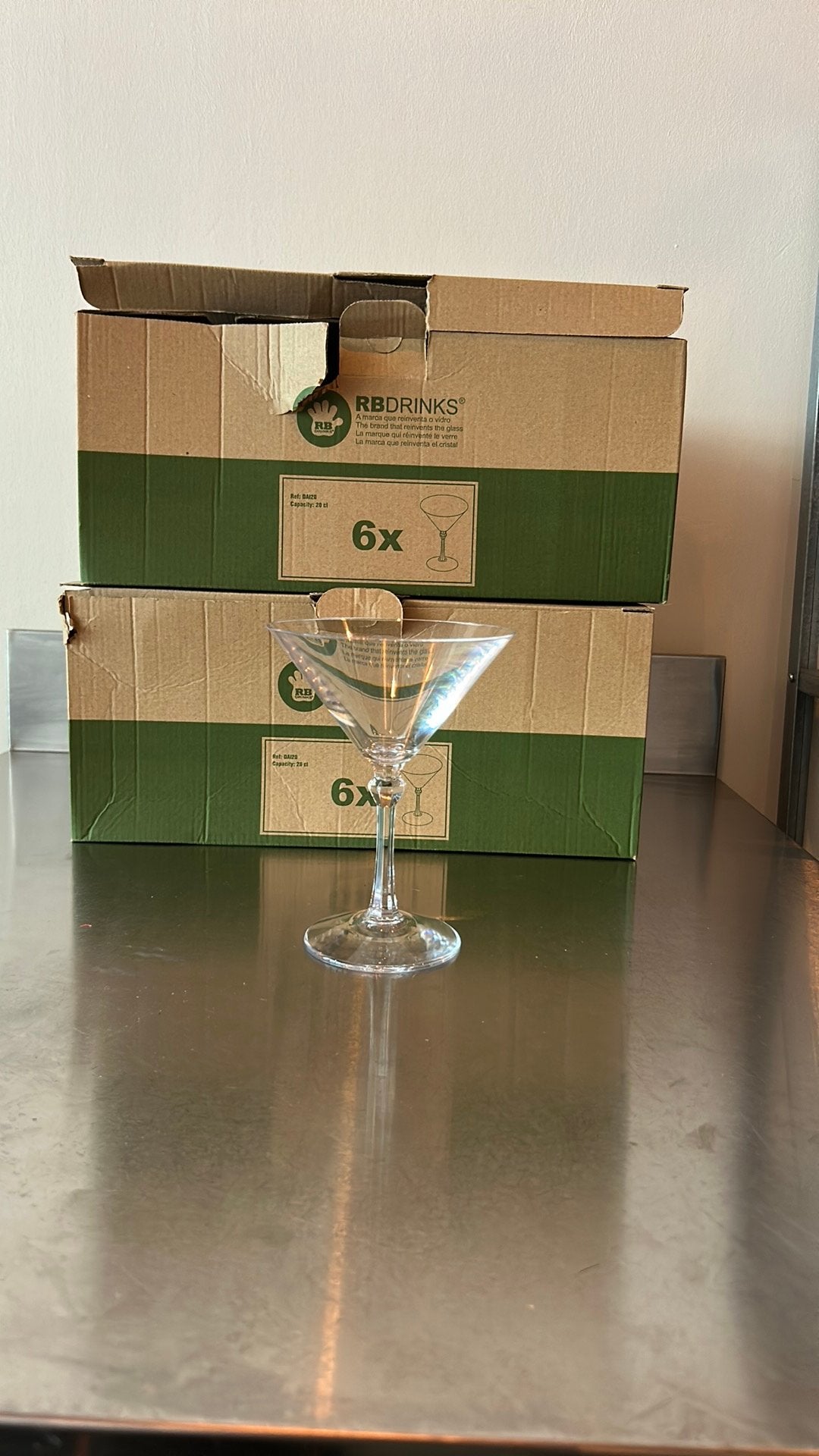 10 x Plastiek herbruikbare martini glas, Ophalen of Verzenden, Zo goed als nieuw