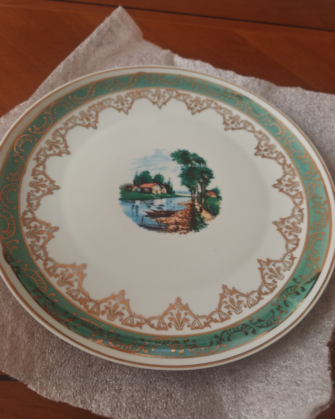 Assiette ancienne en porcelaine de Bavière Heinrich & Co Sel, Enlèvement