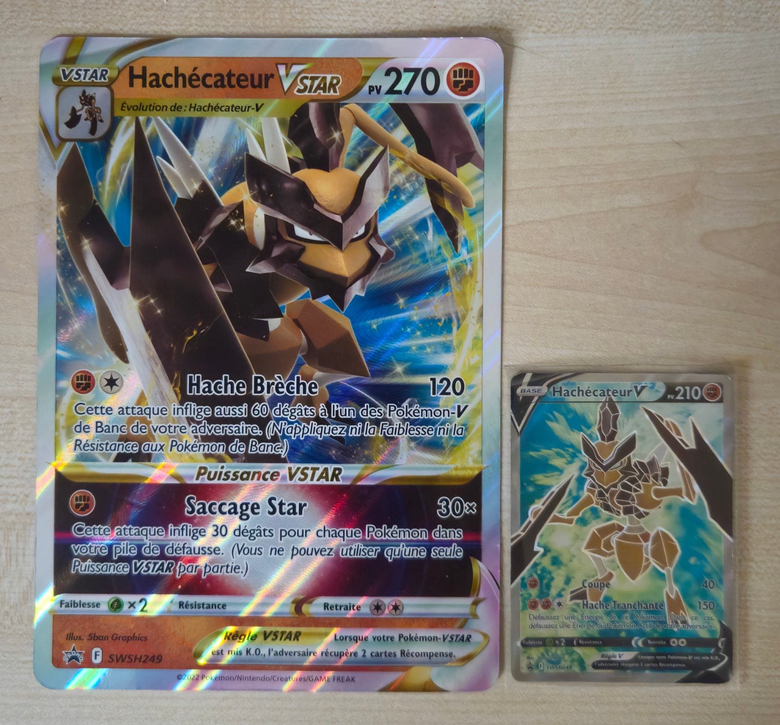 Hachécateur VSTAR (SWSH249) & Hachécateur V (SWSH24), Ophalen of Verzenden, Gebruikt, Meerdere kaarten