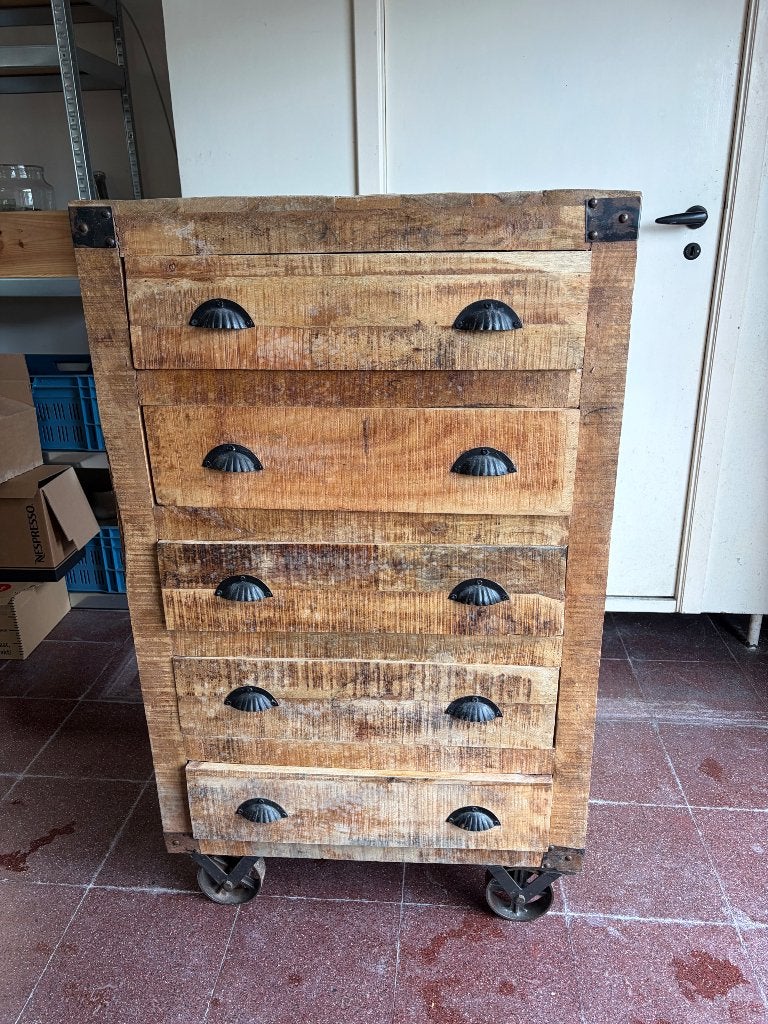 Ladekast, Huis en Inrichting, Kasten | Ladekasten, Ophalen, Gebruikt, 5 laden of meer, 100 tot 150 cm