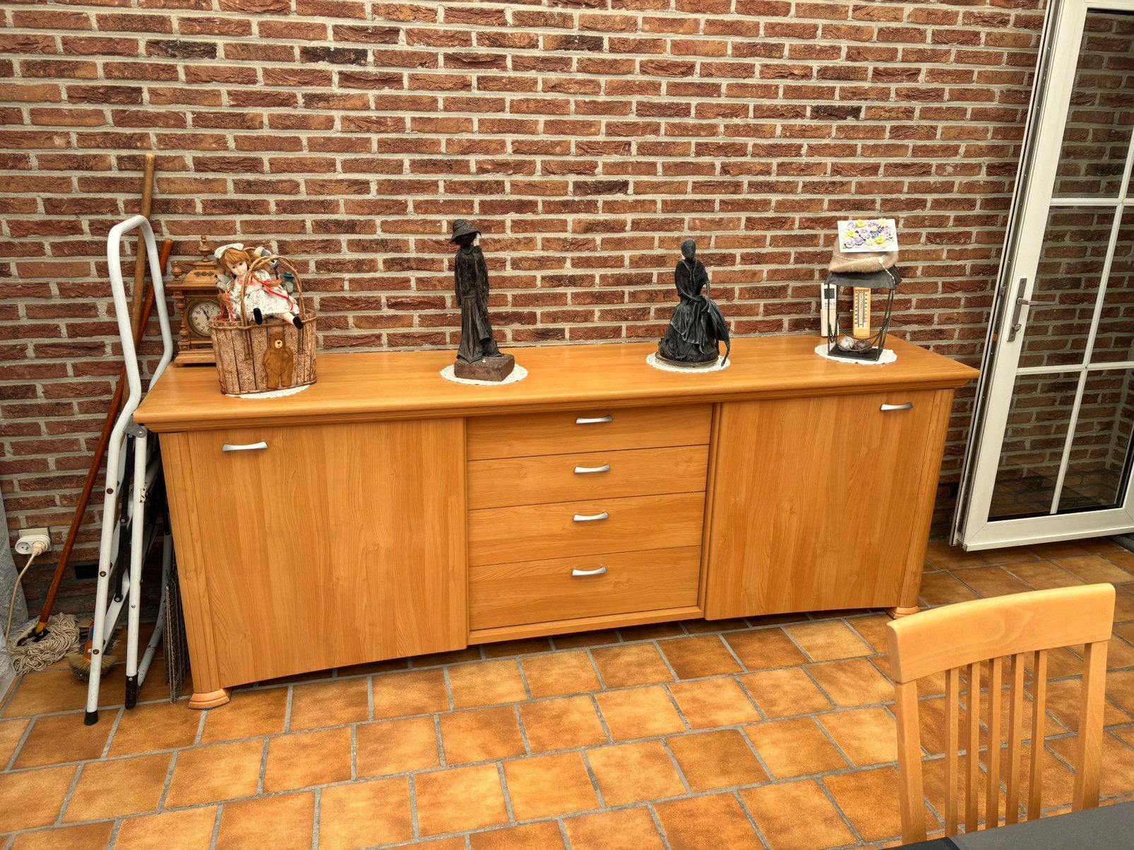 Dressoir, Ophalen, Gebruikt, 200 cm of meer, Kersenhout