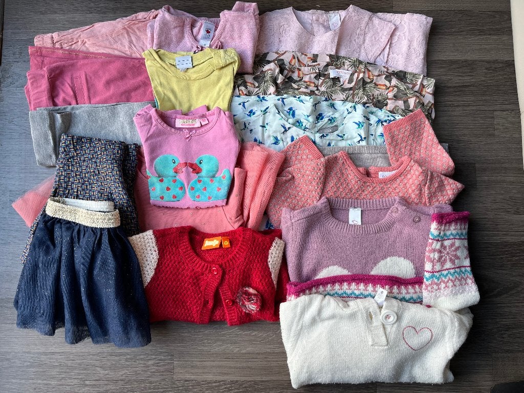 Kledingbundel 16 stuks maat 92, Kinderen en Baby's, Gebruikt, Meisje, Ophalen of Verzenden, Setje
