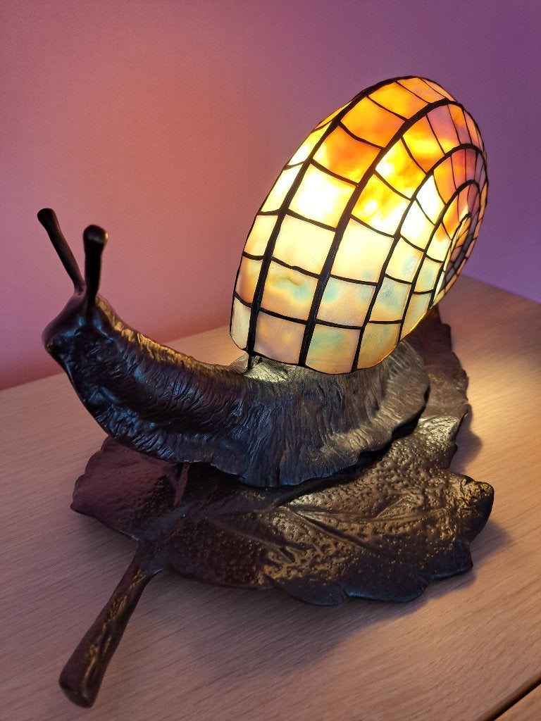 lampe d'ambiance escargot, Neuf, Moins de 50 cm, Verre, Enlèvement