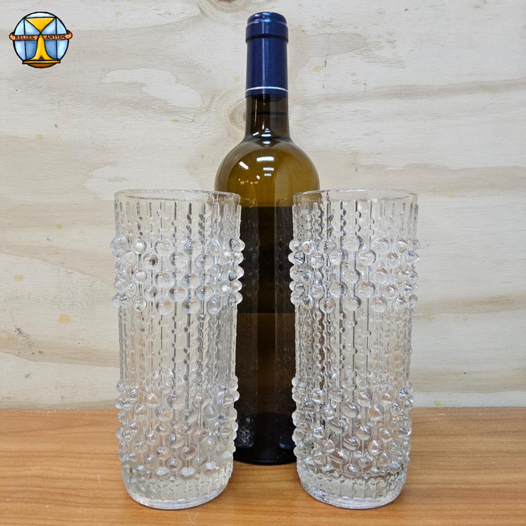 Lot de 2 vases à bougies vintage Frantisek Peceny Solo Union, Antiquités & Art, Antiquités | Vases, Enlèvement ou Envoi