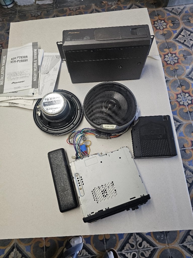Pioneer autoradio + cd-oplader, Ophalen, Gebruikt