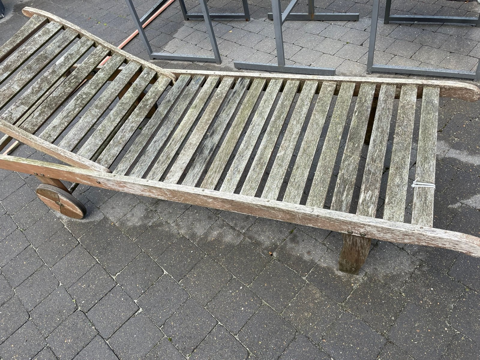Houten ligbed, Tuin en Terras, Ophalen, Gebruikt