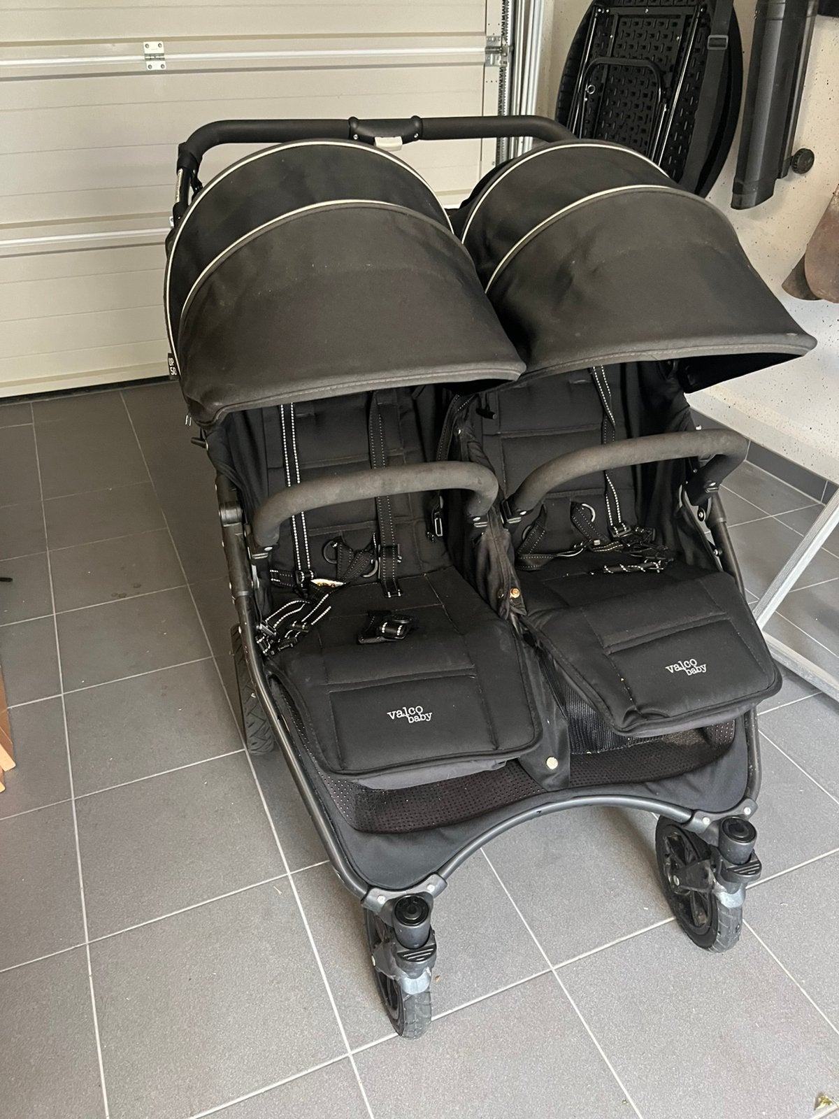 Complete set: Valco baby duo kinderwagen, Ophalen, Zo goed als nieuw, Regenhoes