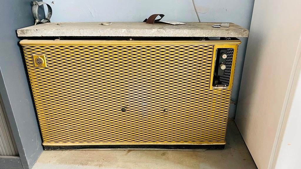 Haller Meurer Vintage gaskachel, Ophalen, Gebruikt, Kachel