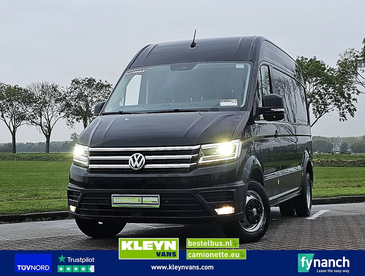 Volkswagen CRAFTER 35 2.0 Dubbellucht N1 LED L3H3 (L2H2) 3.5, Automaat, Parkeercamera, Zwart, Bedrijf