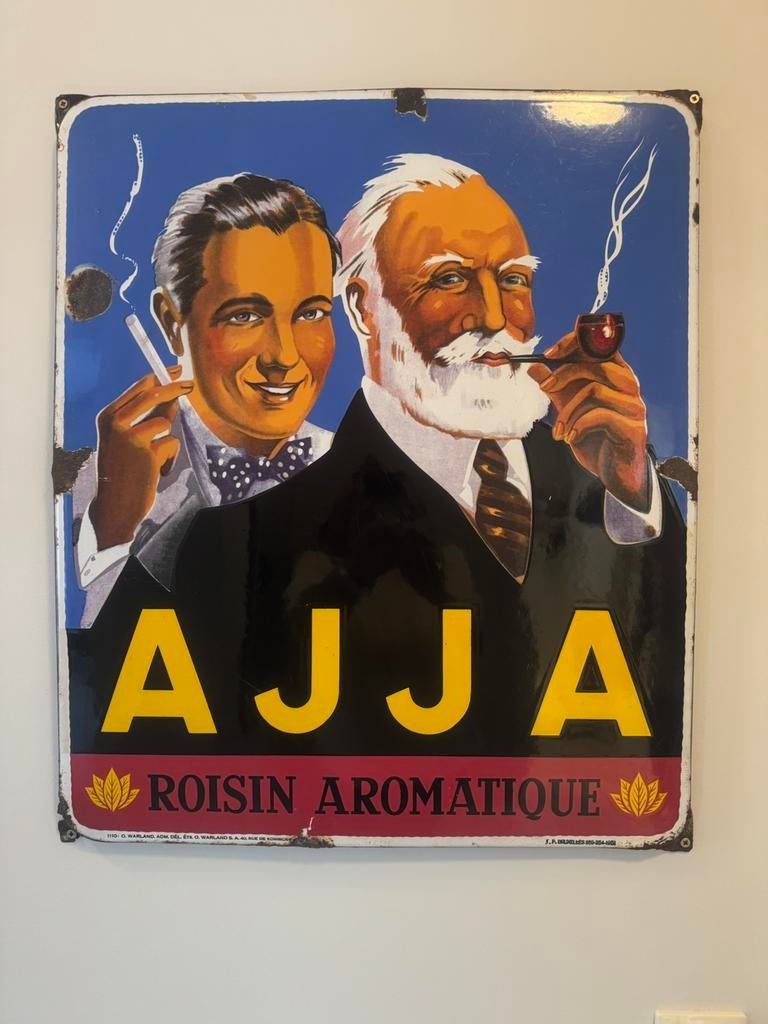 AJJA EMAILLE BORD 1935 / boule d’or nieuw, Verzamelen, Ophalen of Verzenden, Gebruikt