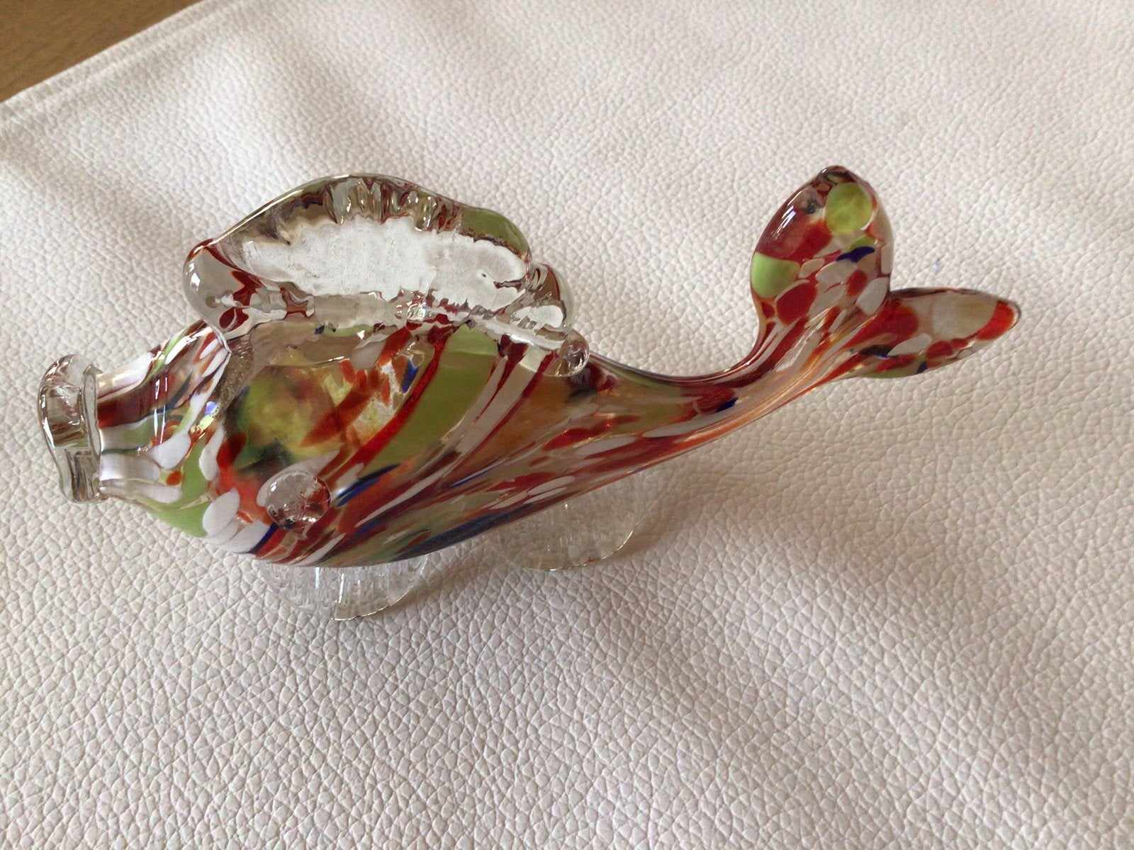Mondgeblazen Murano vis, Ophalen