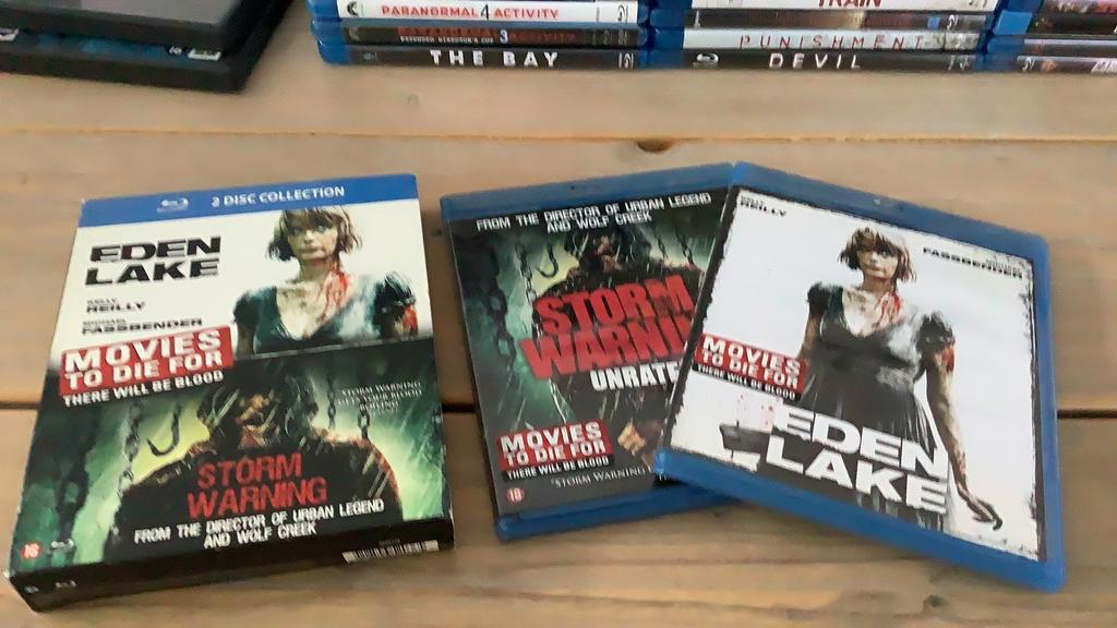 2 Disc edition - Eden Lake & Storm warning, Cd's en Dvd's, Dvd's | Sport en Fitness, Ophalen of Verzenden, Zo goed als nieuw