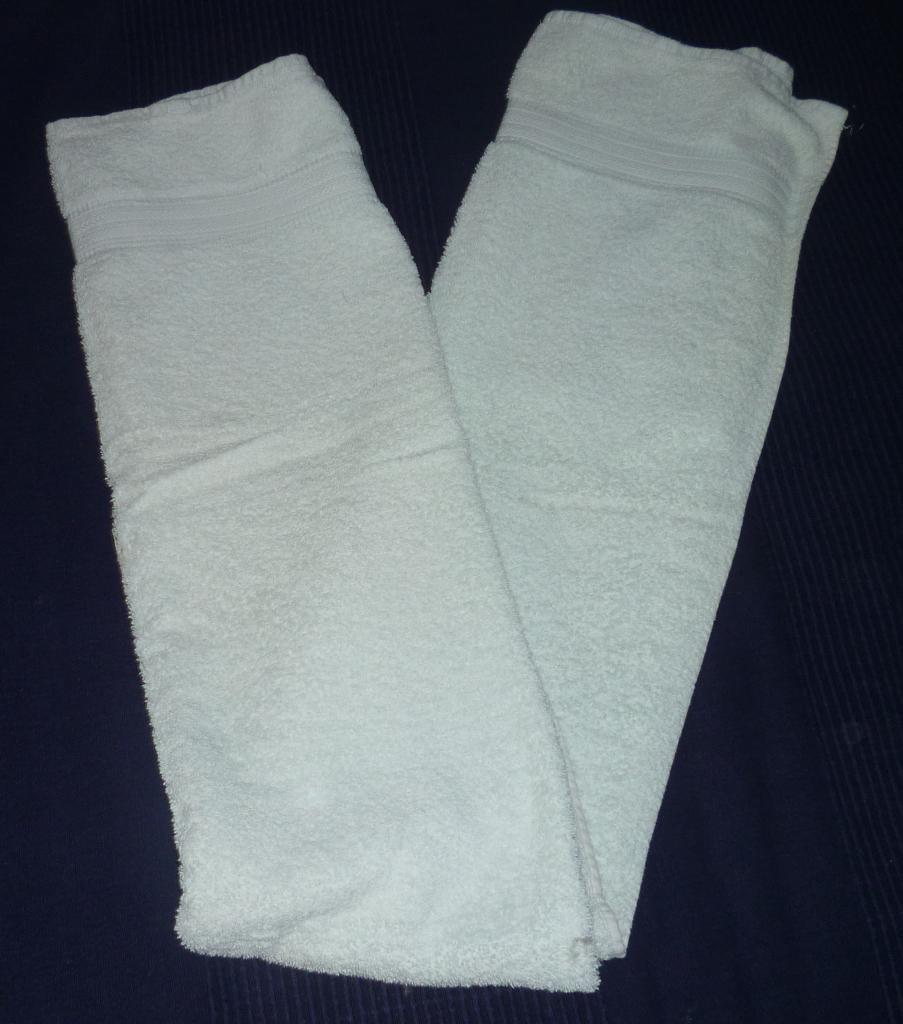 Serviette de bain Santens, couleur blanc, Ophalen of Verzenden, Gebruikt, Wit, Handdoek