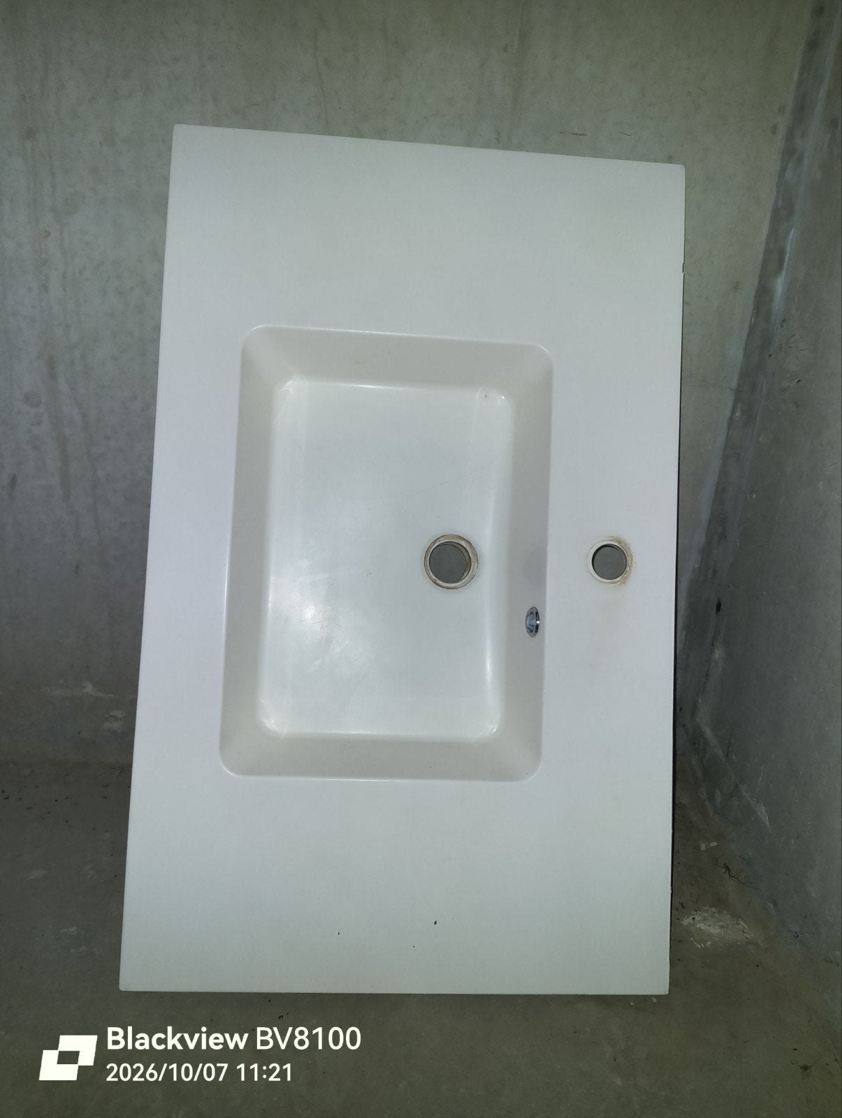 évier BLANC SDB 80 cm, Maison & Meubles, 25 à 50 cm, Lavabo ou Évier, Moins de 100 cm, Enlèvement