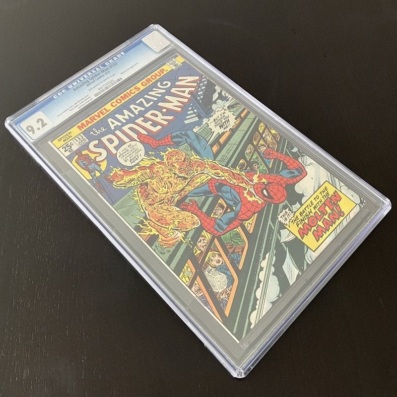 Amazing Spider-Man Vol.1 #133 CGC (1974) NM- (9.2), Boeken, Strips | Comics, Zo goed als nieuw, Eén comic, Amerika, Verzenden