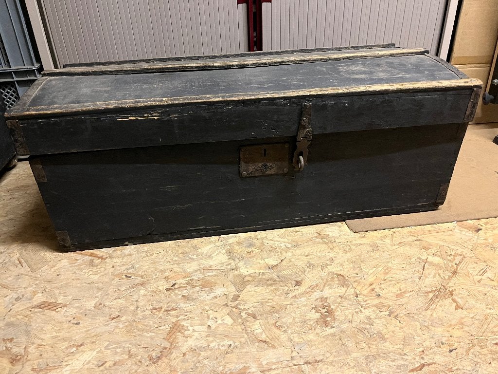 Oude houten dekenkist opbergbak koffer, Enlèvement