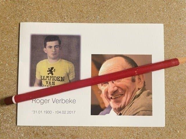 PROFWIELRENNER JAREN '50 DHR ROGER VERBEKE  IEPER 1930, Verzamelen, Ophalen of Verzenden, Bidprentje
