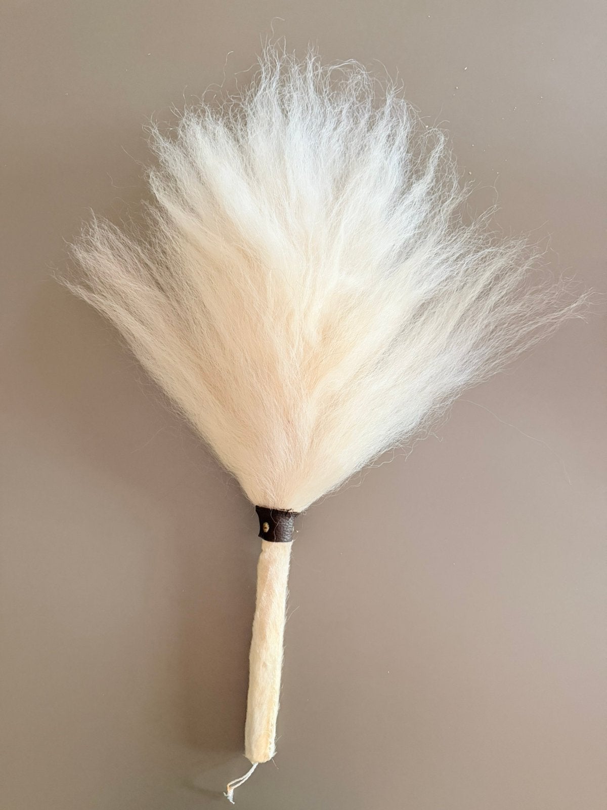 Grote Natuurlijke Witte Chamara - Wit handvat, Ophalen of Verzenden, Nieuw
