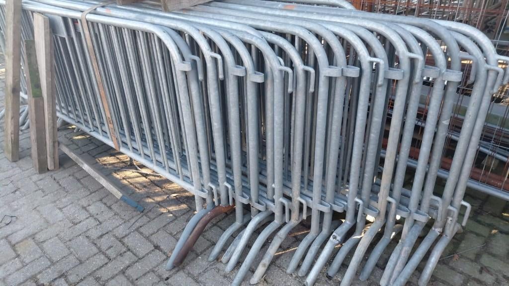 gebruikte nadarhekken, dranghekken, Heras hekken, Jardin & Terrasse, Clôtures de jardin, Enlèvement, Utilisé, Fer, Clôture barrée