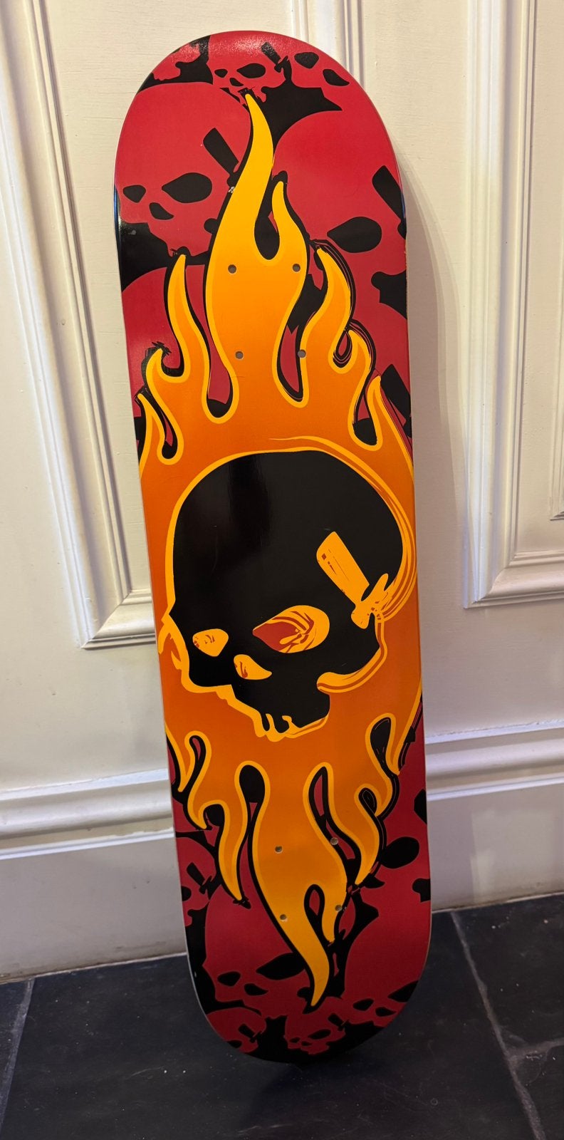 Rare Vintage O'Neill Promo Skateboard Deck - "Flaming Skull", Sport en Fitness, Ophalen, Zo goed als nieuw, Skateboard