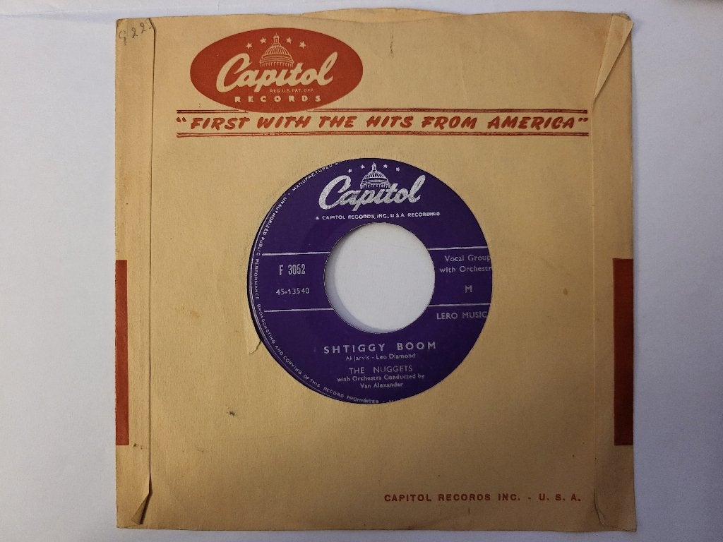 The Nuggets Shtiggy Boom & Anxious Heart 45T, Enlèvement ou Envoi, Utilisé