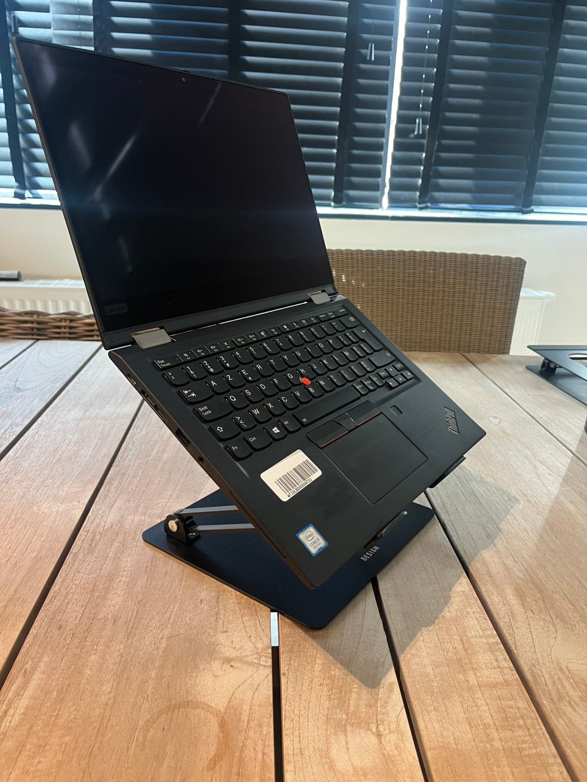 Verstelbare laptopstandaard – Ipad, laptop, tablet en boeken, Ophalen of Verzenden, Zo goed als nieuw, In diepte verstelbaar