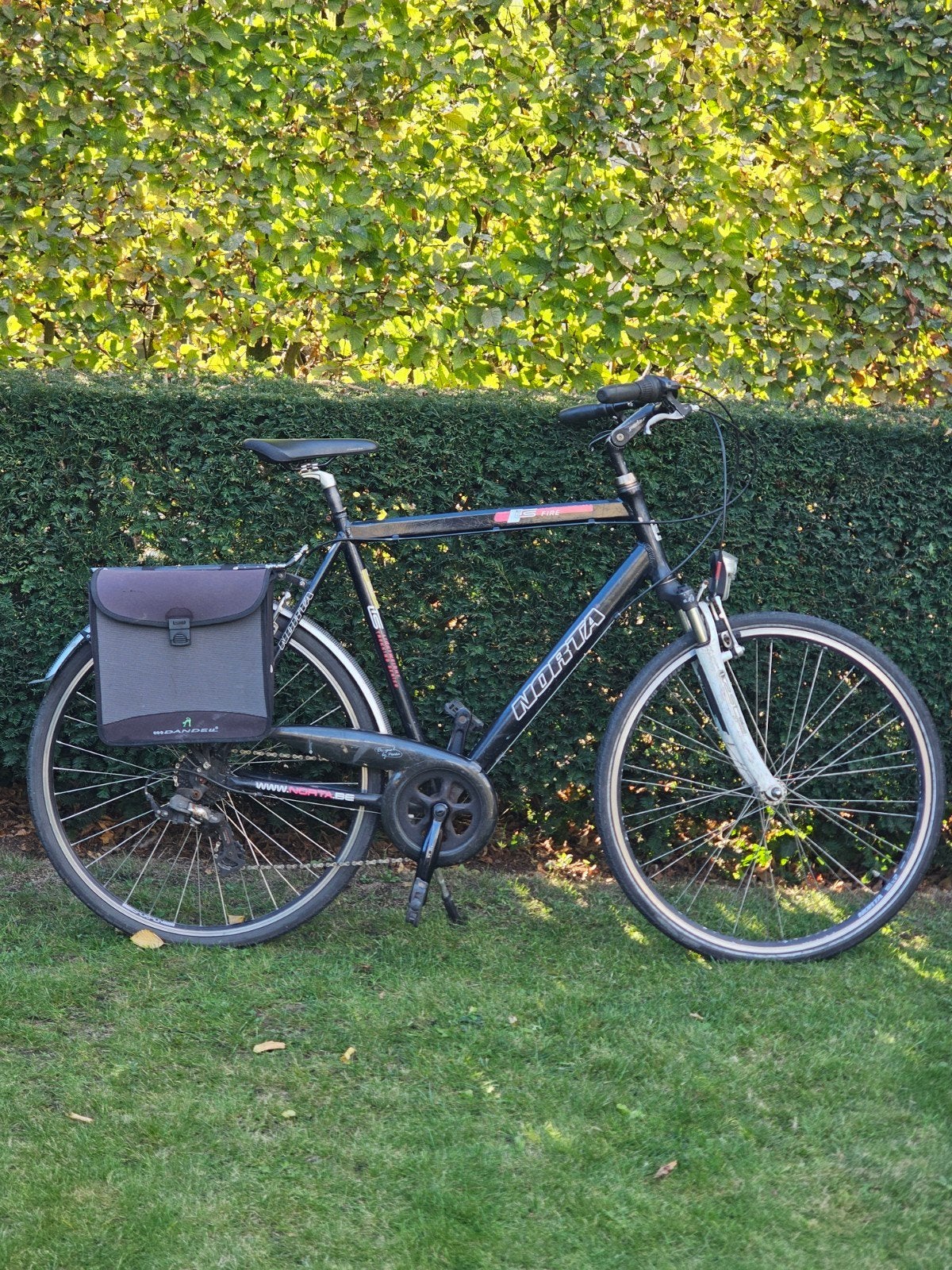 Norta herenfiets 28" met versnellingen, vering en fietstas, Enlèvement, Utilisé, Autres marques, Vitesses