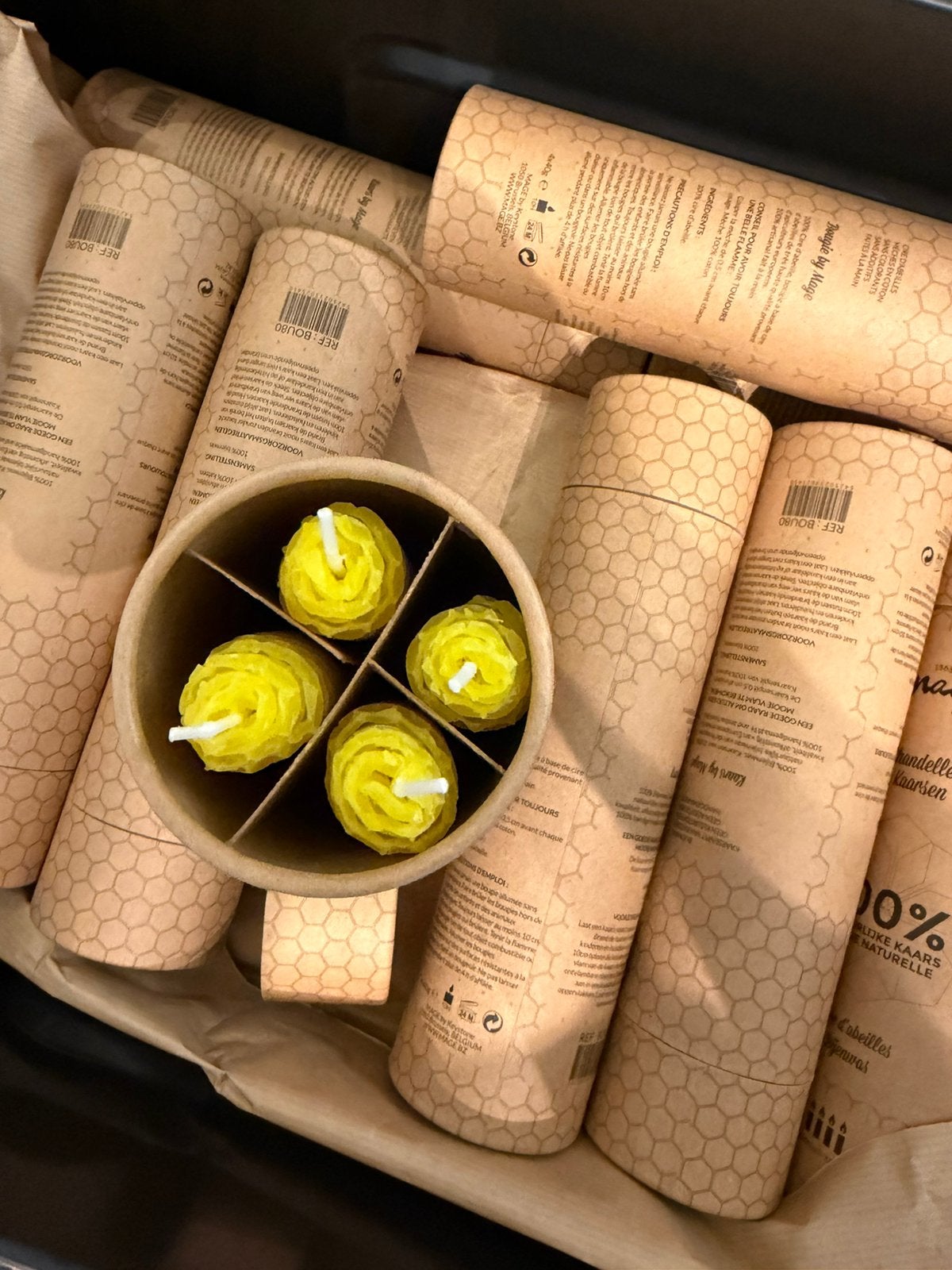 Lot de Bougies 100% cire d’abeille., Enlèvement, Neuf