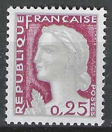 Frankrijk 1960 - Yvert 1263 - Marianne de Decaris (PF), Verzenden, Postfris