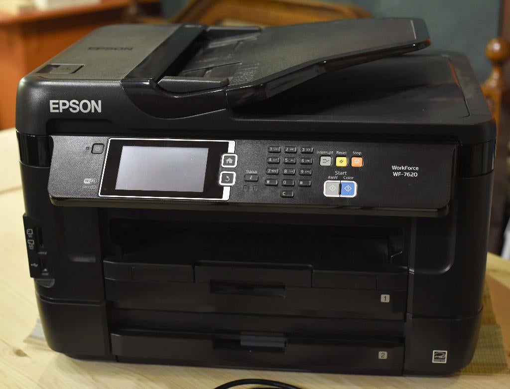 EPSON WF-7620 - A3/A4 Printer en Scanner + Fax, Computers en Software, Printers, Ophalen, Gebruikt, All-in-one, Draadloos
