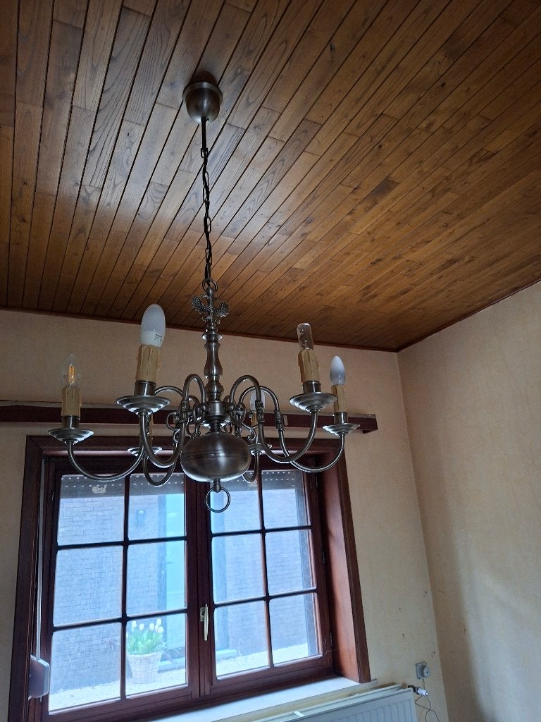 Écoutez, Maison & Meubles, Lampes | Lustres, Enlèvement, Comme neuf, Métal, E14 (petit)
