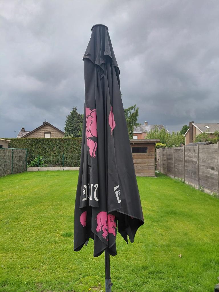 Uniek collector item. Parasol Delirium, Jardin & Terrasse, Parasols, Enlèvement, Comme neuf, 2 à 3 mètres, Parasol sur pied