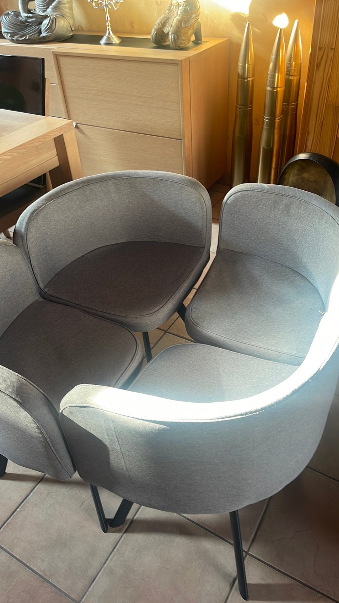 4 zetel stoelen, Ophalen, Zo goed als nieuw