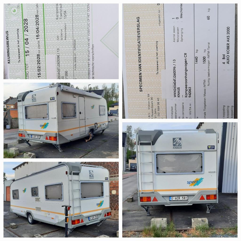 Zeer nette Knaus caravan 6 personen., Caravans en Kamperen, Caravans