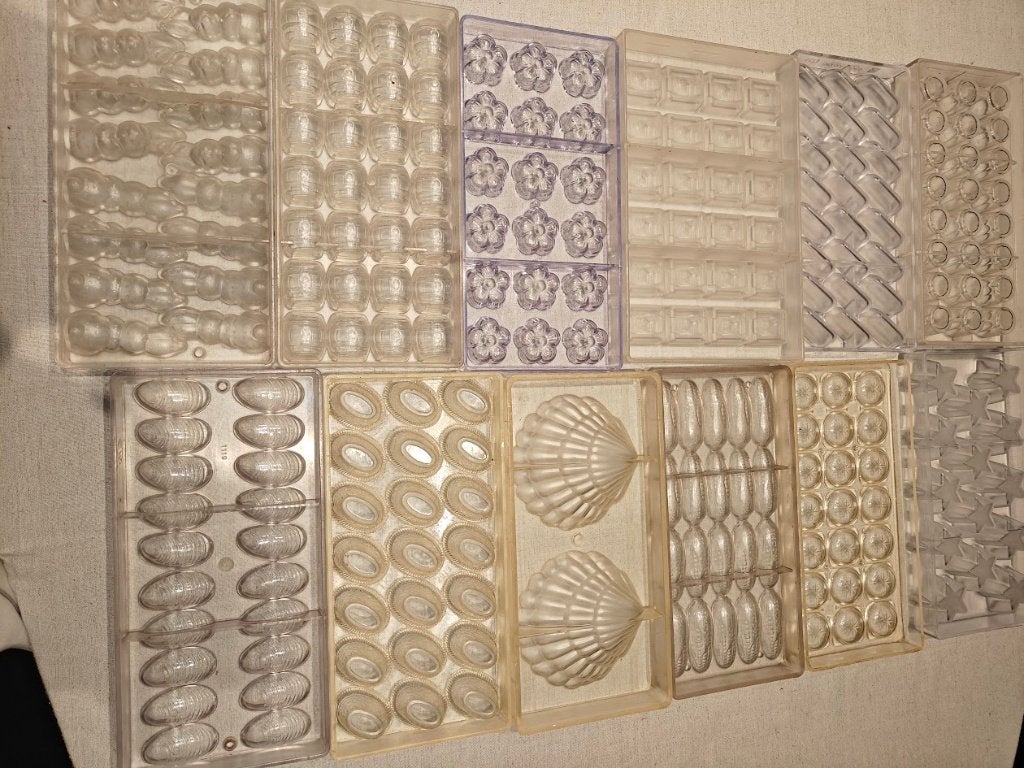 Chocolade mallen / vormen, Hobby en Vrije tijd, Taarten en Cupcakes maken, Ophalen, Gebruikt, Overige typen