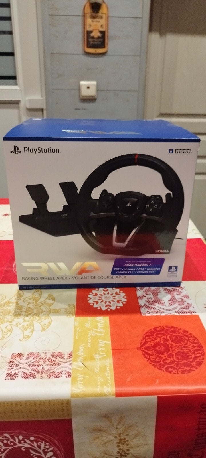 Volant rwa avec pédalier et 4 jeux, Comme neuf, Volant ou Pédales, PlayStation 4
