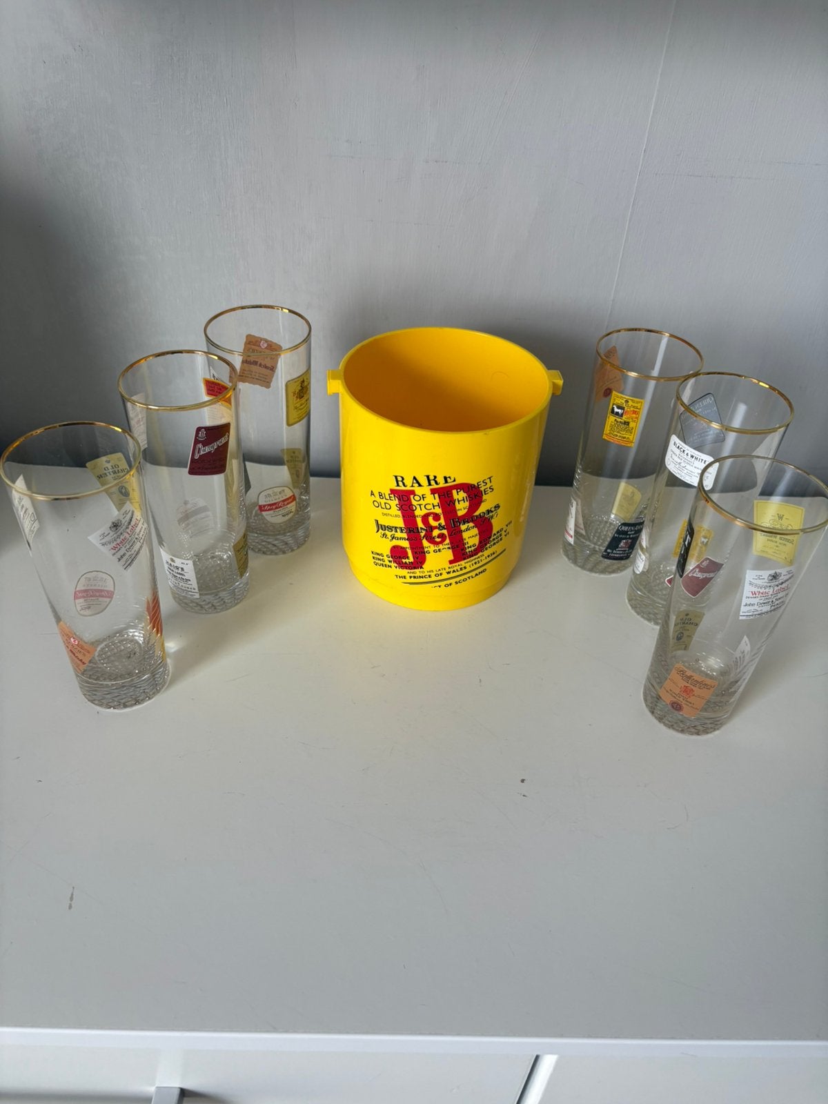 6 verres et un bac à glaçons WHISKY, Enlèvement ou Envoi, Comme neuf