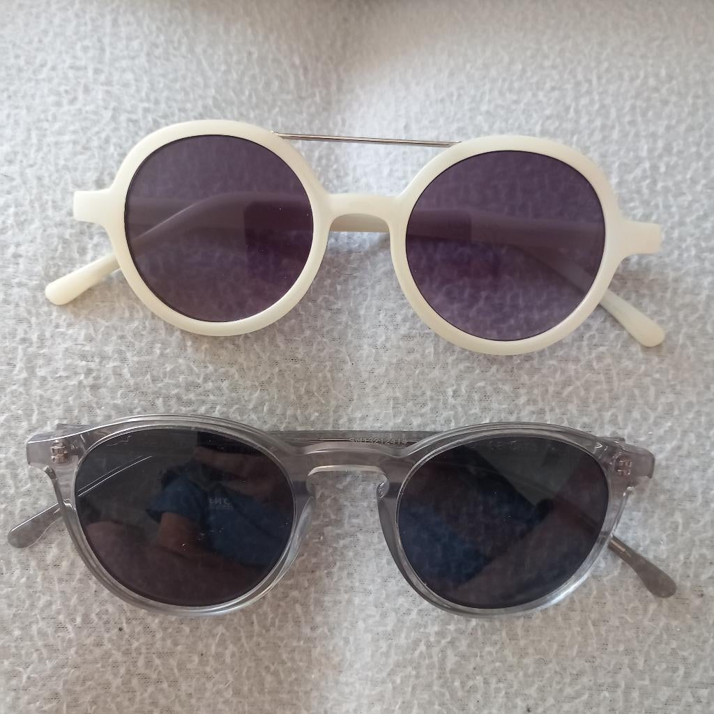 Zonnebril Komono, Handtassen en Accessoires, Zonnebrillen en Brillen | Dames, Gebruikt, Zonnebril, Wit, Ophalen