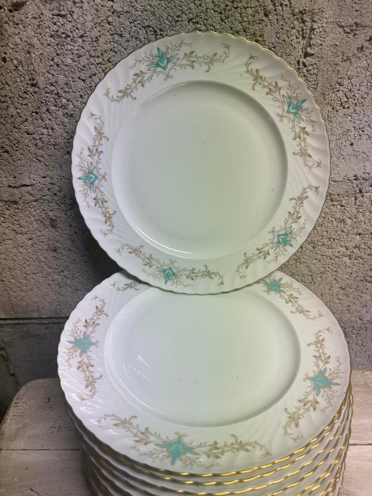 Servies Royal Tettau Bavaria Germany(57 stuks), Antiek en Kunst, Ophalen