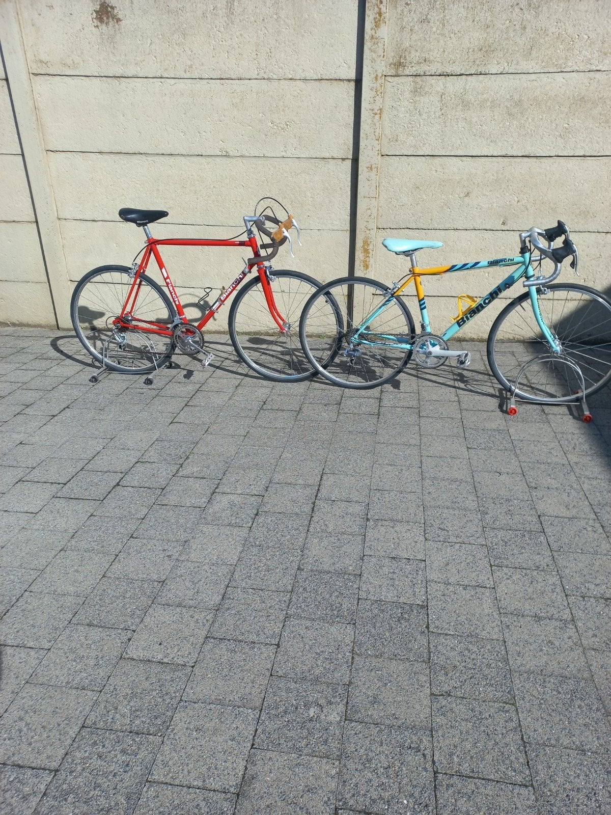 2x retro kinderkoersfiets Bianchi (24" + 26" wielmaat), Fietsen en Brommers, Ophalen