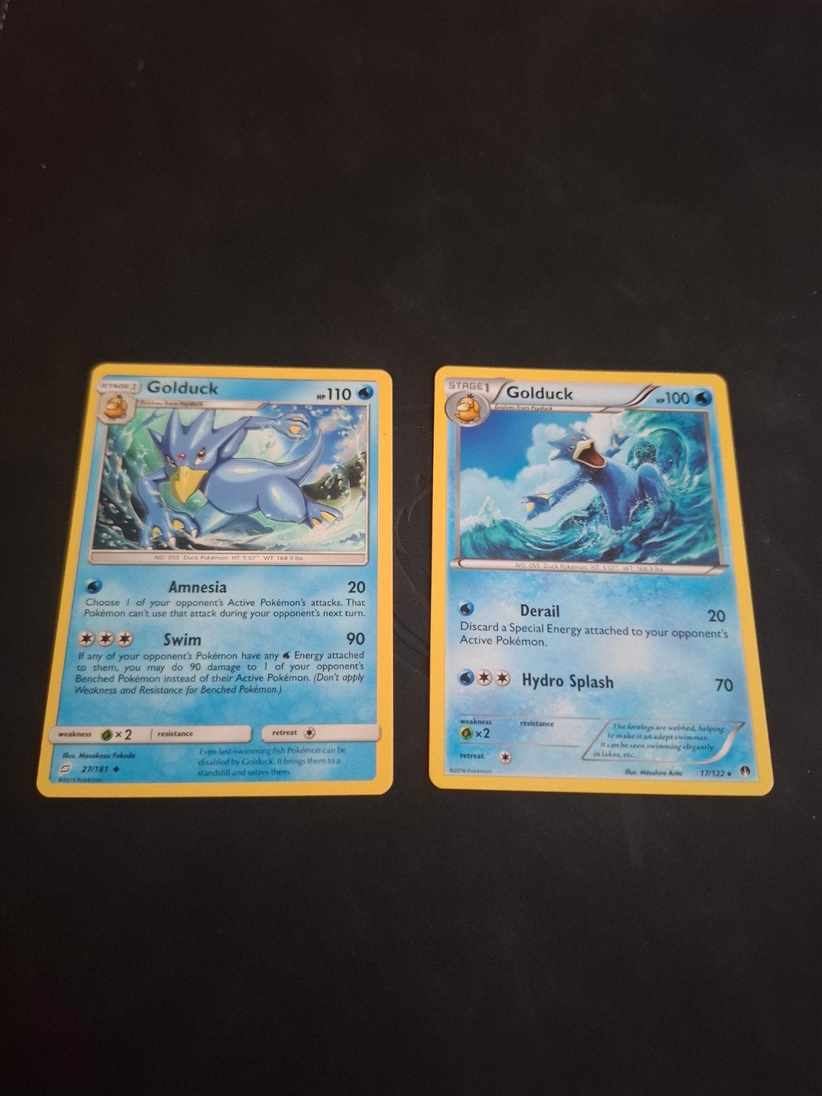 Pokémon Kaarten: Golduck (2 stuks), Ophalen of Verzenden